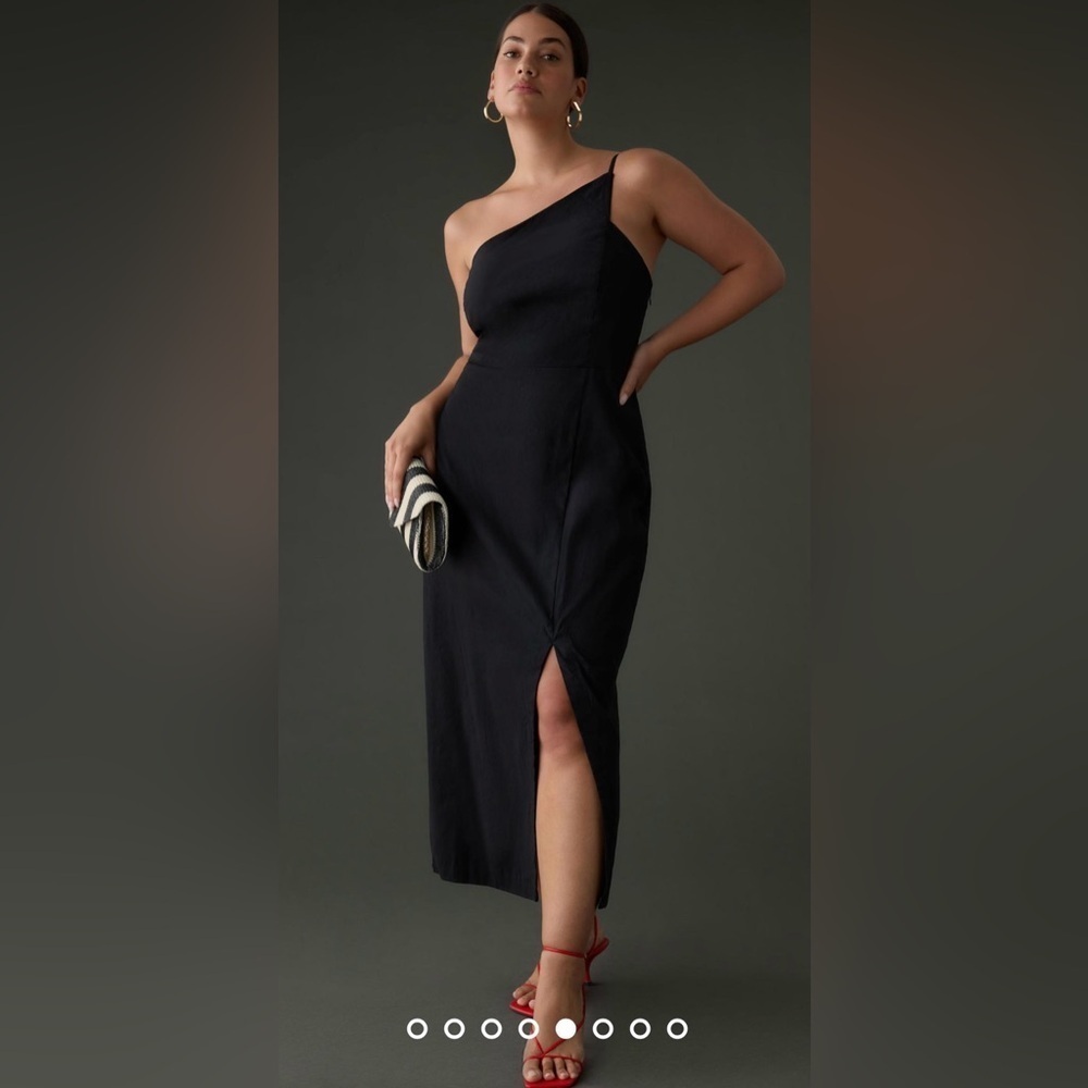 NWT SIze 3X - By Anthropologie One-Shoulder Slim Midi Dress